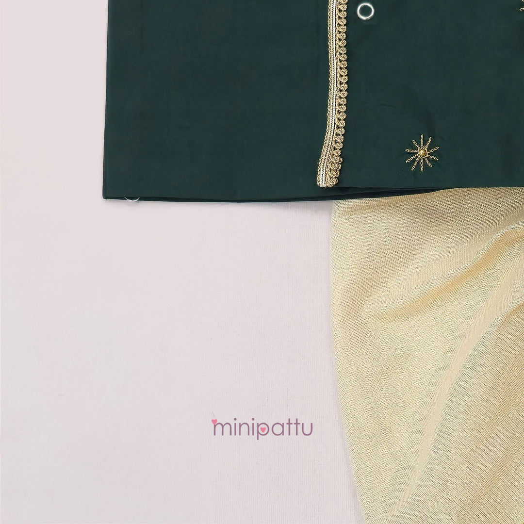 Rihabh - Green Jabla Set Minipattu