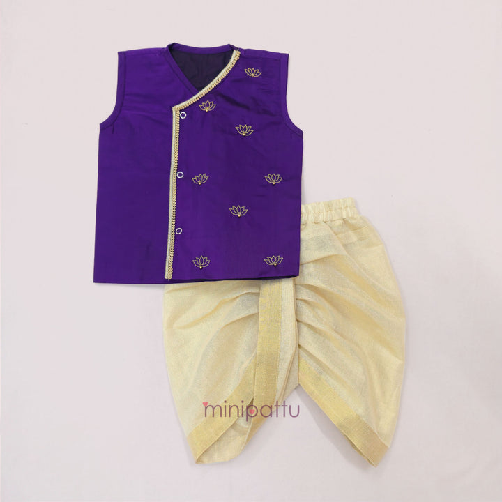 Rihabh - Violet Jabla Set Minipattu
