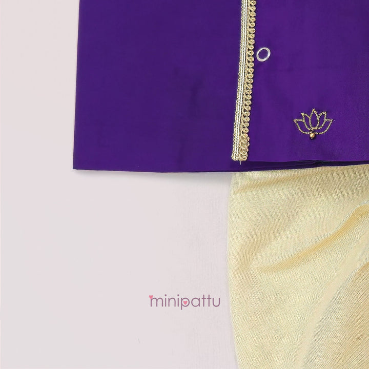 Rihabh - Violet Jabla Set Minipattu