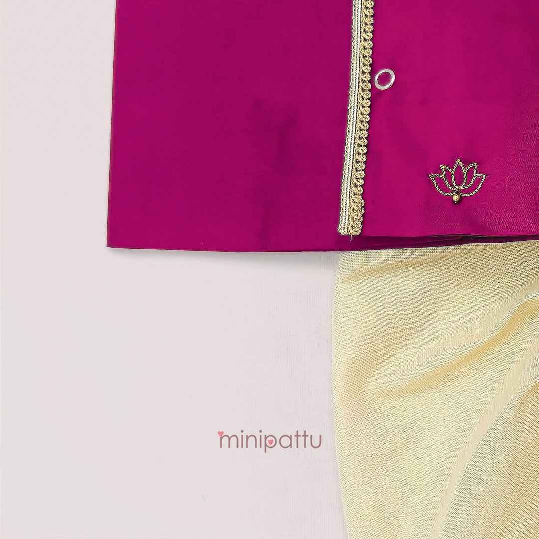 Rihabh - Pink Jabla Set Minipattu