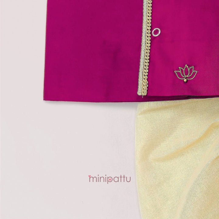 Rihabh - Pink Jabla Set Minipattu