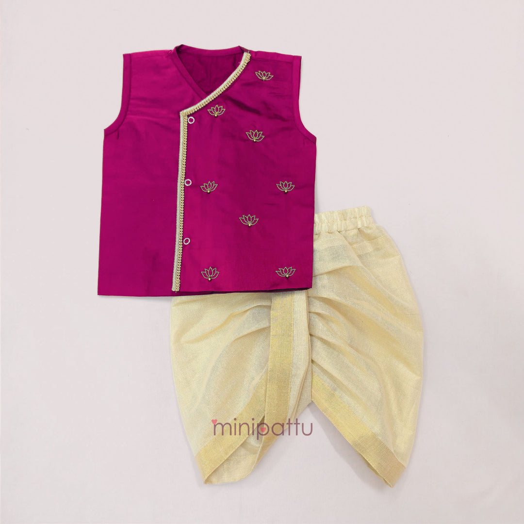 Rihabh - Pink Jabla Set Minipattu