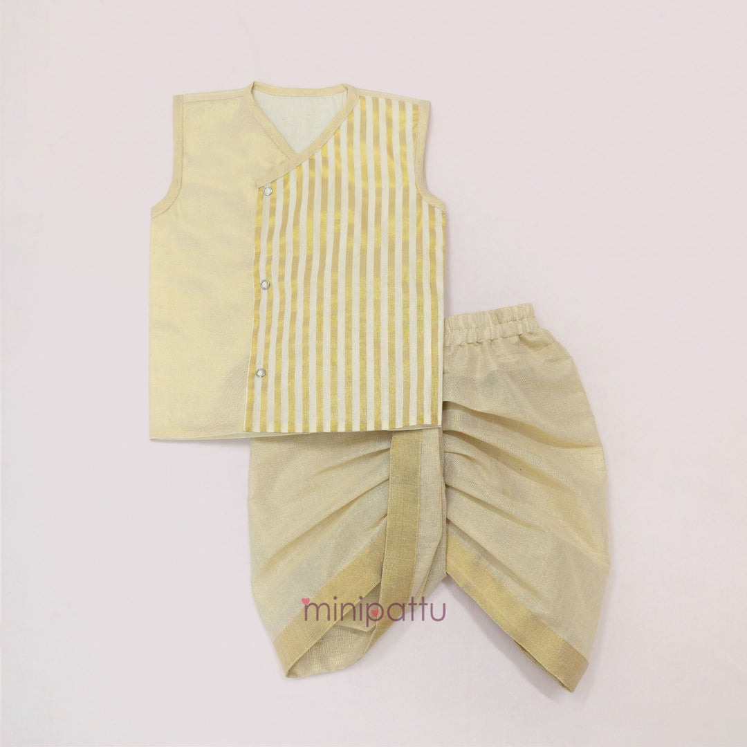 Iniyan - Tissue Stripes Jabla Set Minipattu