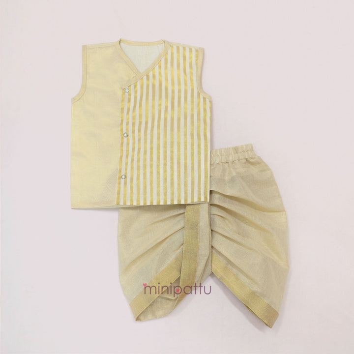 Iniyan - Tissue Stripes Jabla Set Minipattu