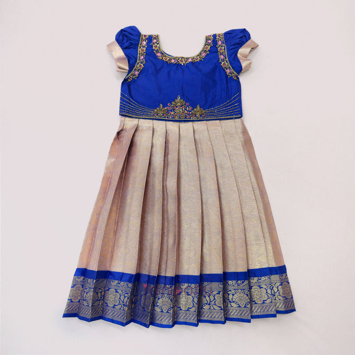 Tanushri - Blue Pattu Pavadai Minipattu