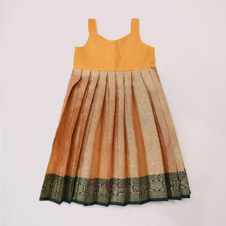 Tanushri - Green Pattu Pavadai Minipattu