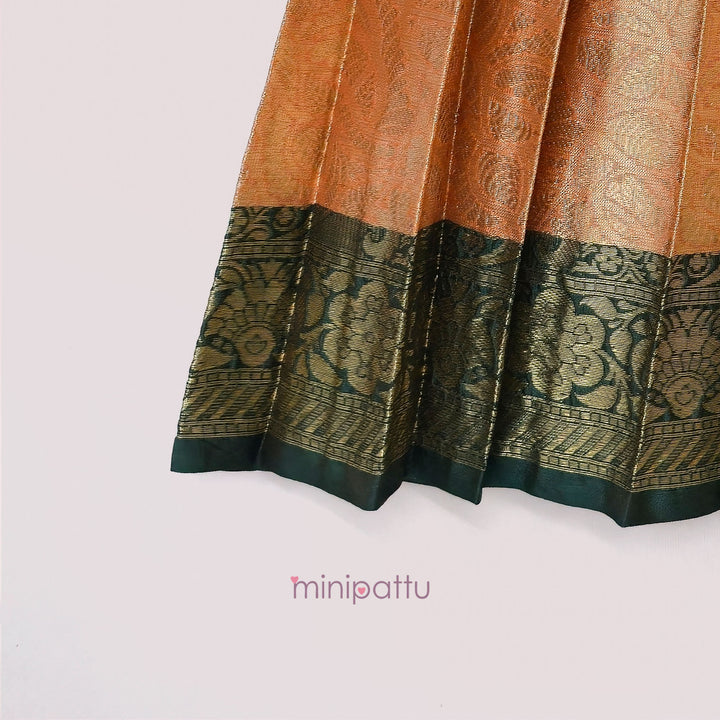 Tanushri - Green Pattu Pavadai Minipattu