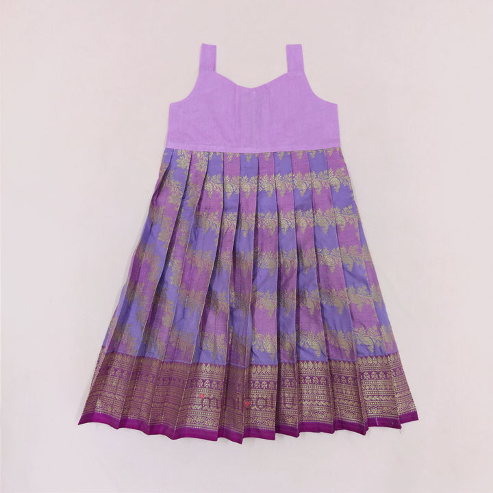 Vardhini -Magenta Pattu Pavadai Minipattu
