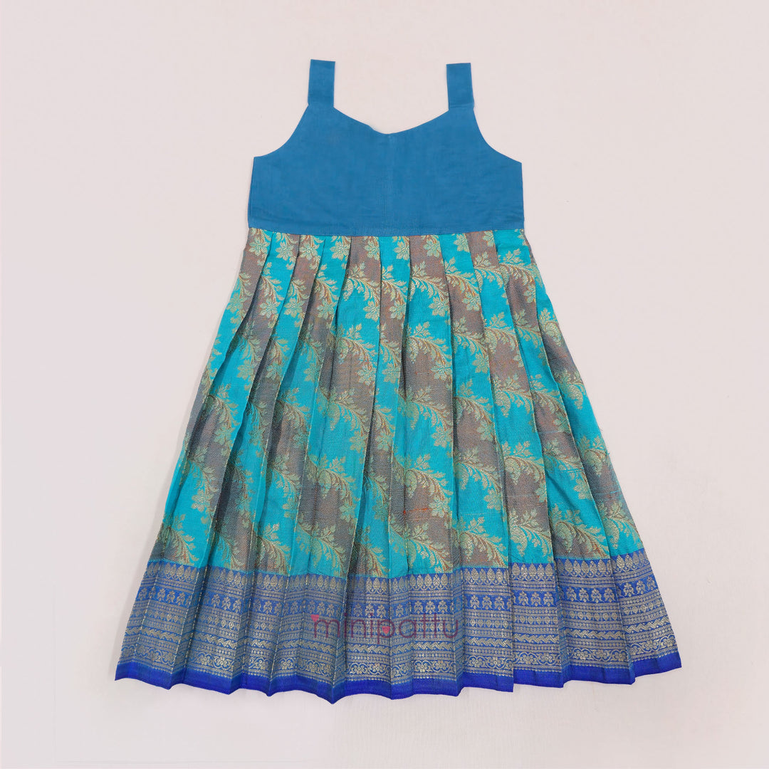 Vardhini - Royal Blue Pattu Pavadai Minipattu
