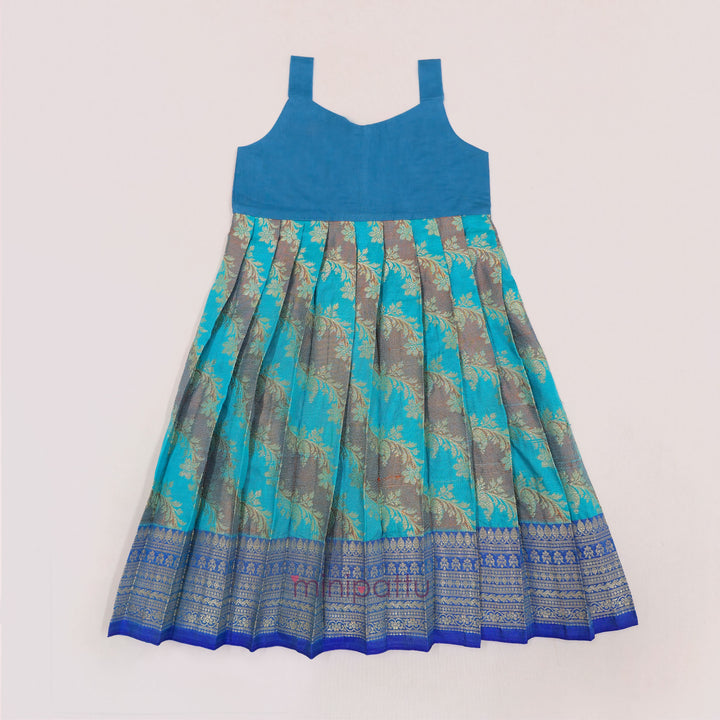 Vardhini - Royal Blue Pattu Pavadai Minipattu