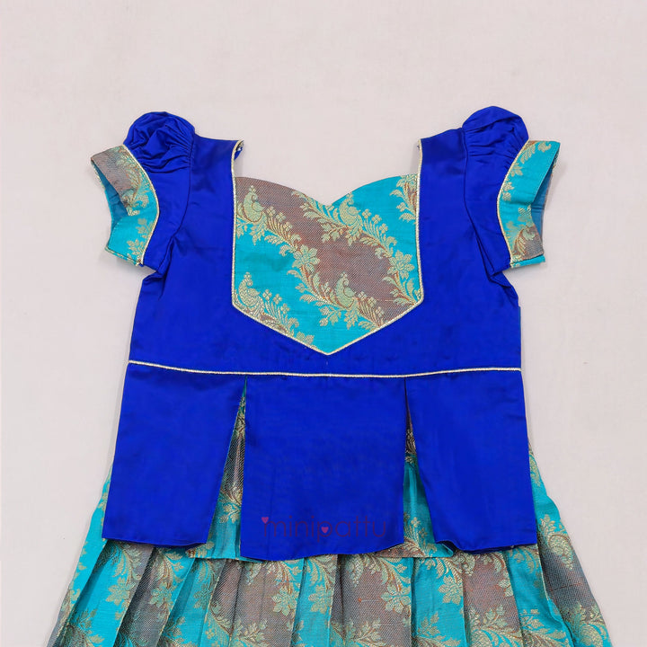 Vardhini - Royal Blue Pattu Pavadai Minipattu