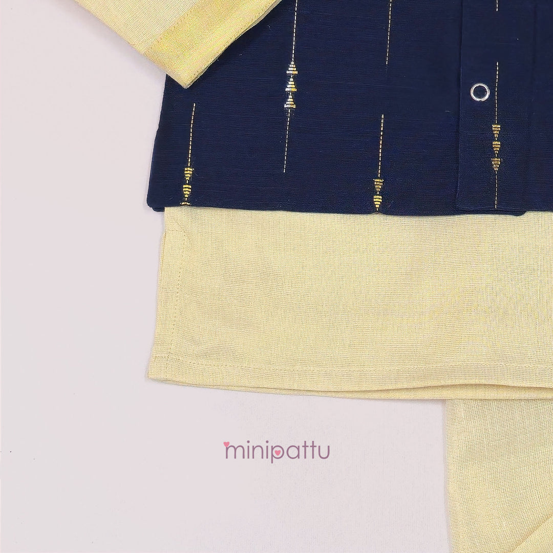 Snehan - Navy Blue Jacket set