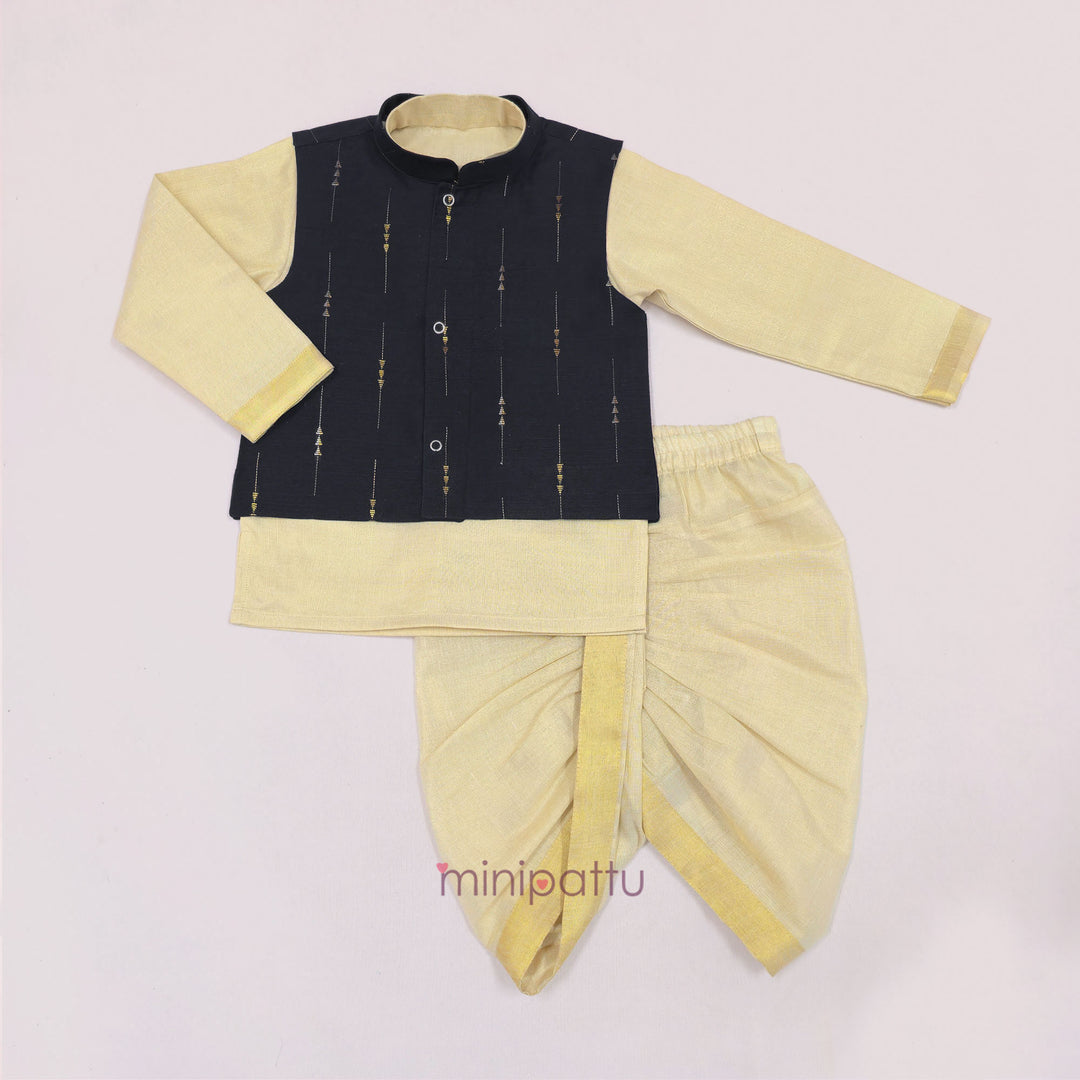Snehan - Black Jacket set
