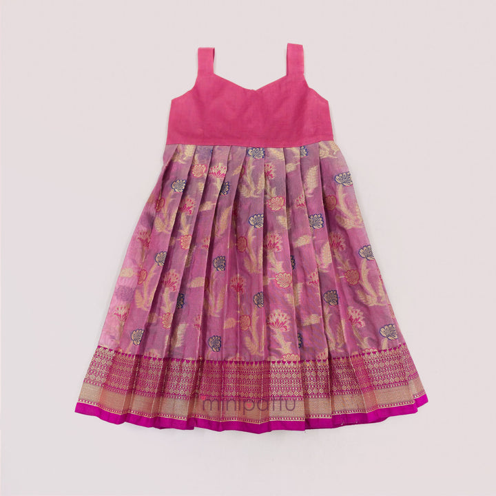 Preethi - Magenta Pattu Pavadai Minipattu