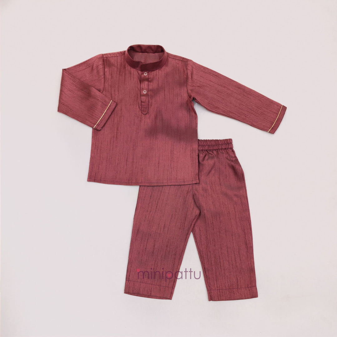 Sathvik - Mauve Maroon Jacket set