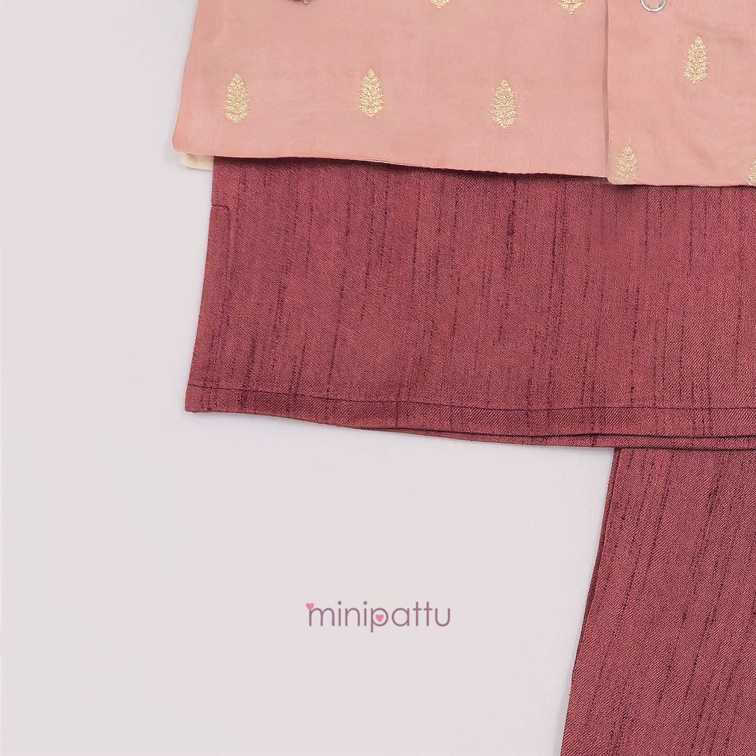 Sathvik - Mauve Maroon Jacket set