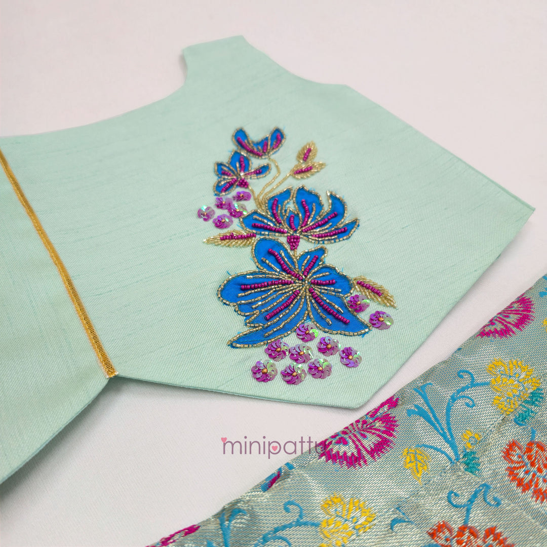 Arti - Pastel Blue Minipattu