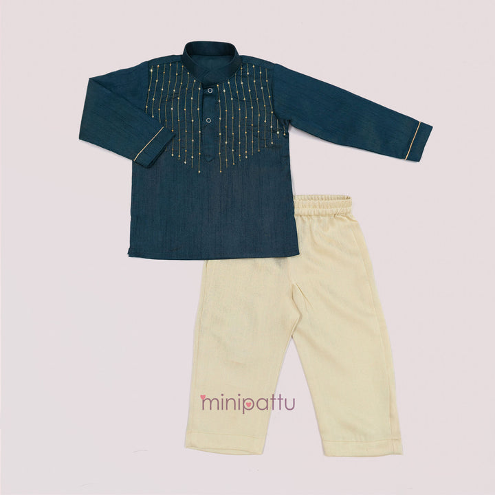 Samar - Teal Blue Kurta & Pant set