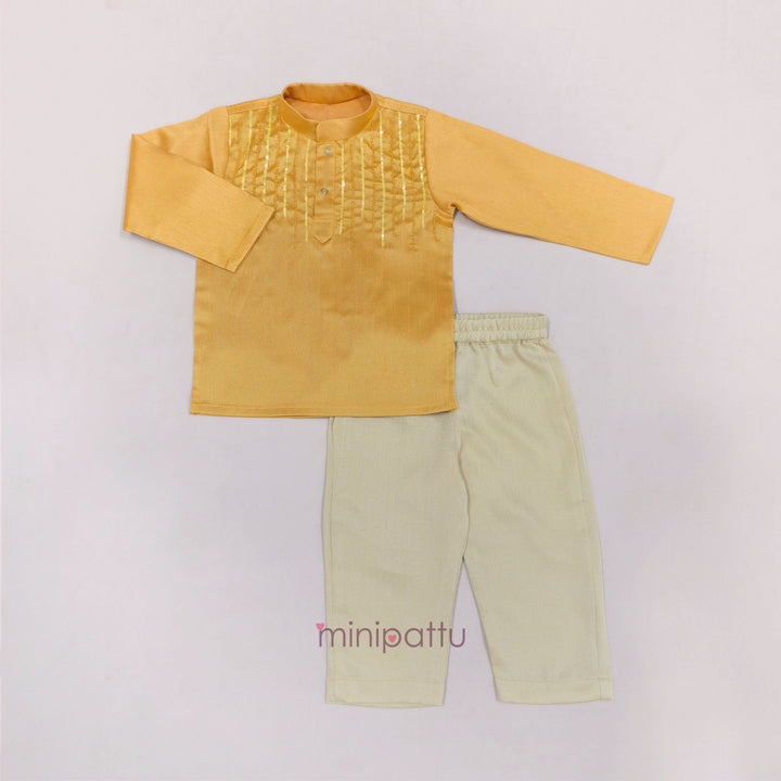Samar - Pastel Yellow Kurta & Pant set