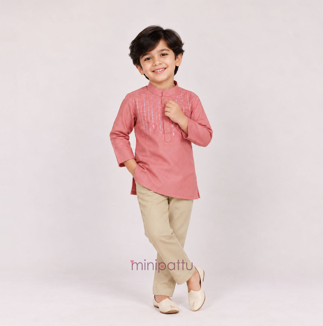 Samar - Pastel Pink Kurta & Pant set