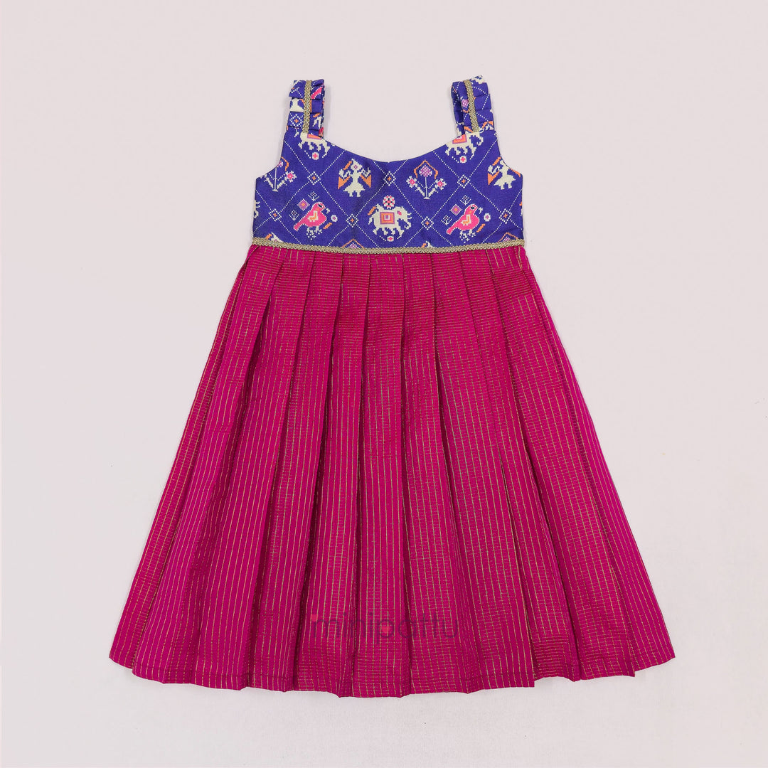 Patola Violet Frock Minipattu