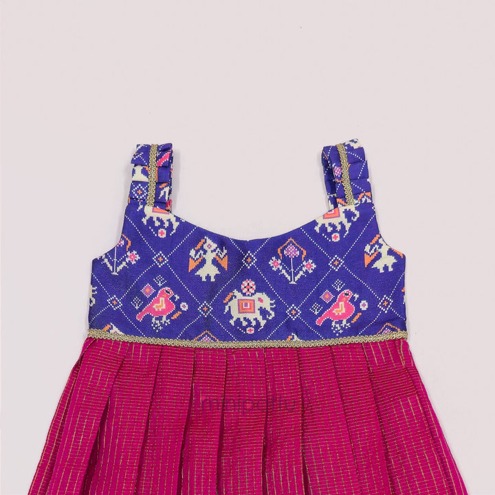 Patola Violet Frock Minipattu
