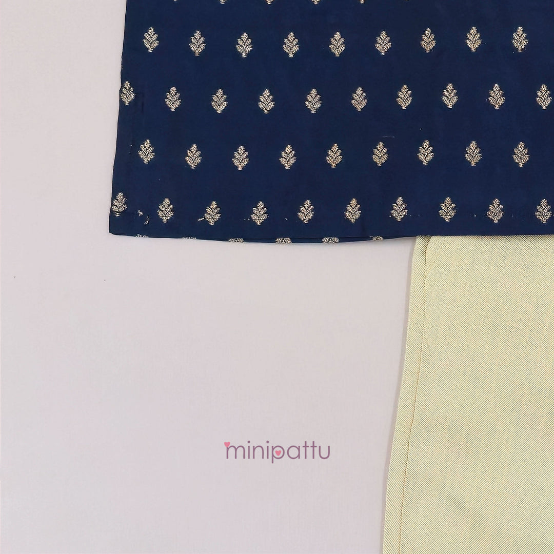 Naren - Navy Blue Kurta & Pant set