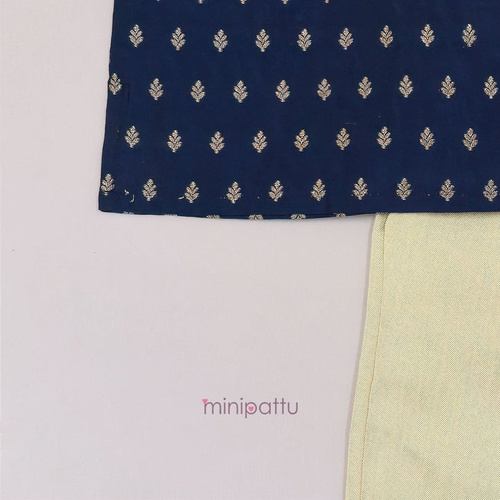 Naren - Navy Blue Kurta & Pant set