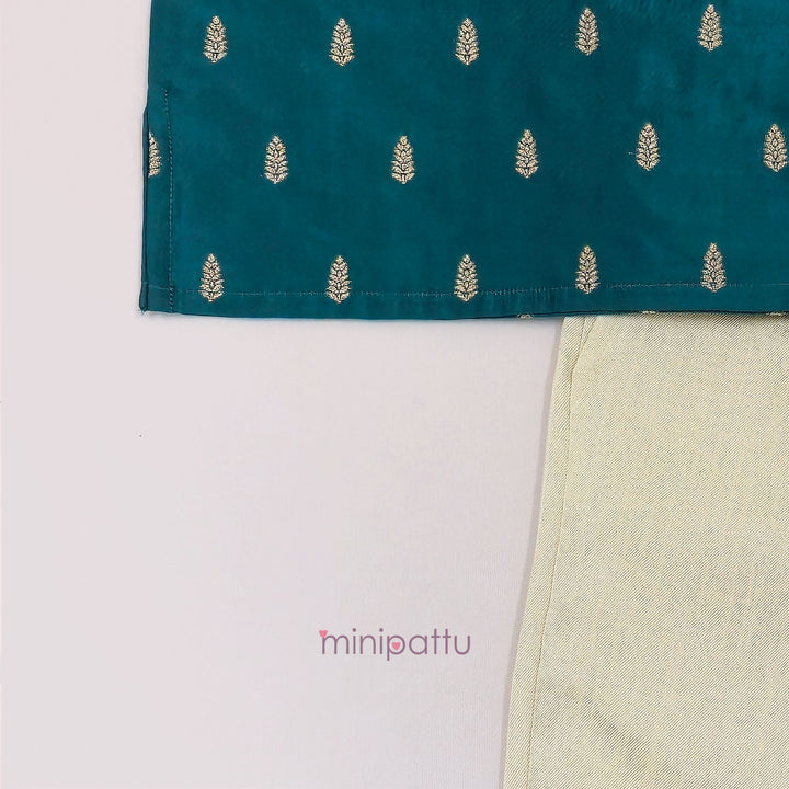 Naren - Teal Kurta & Pant set