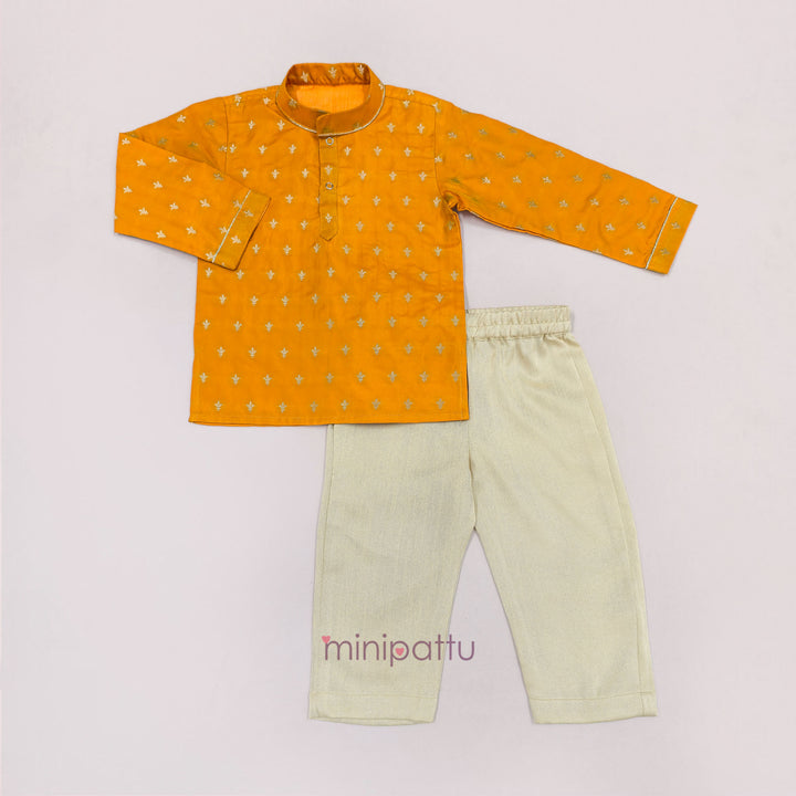 Naren - Mustard Yellow Kurta & Pant set