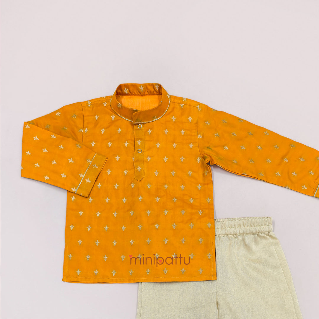 Naren - Mustard Yellow Kurta & Pant set