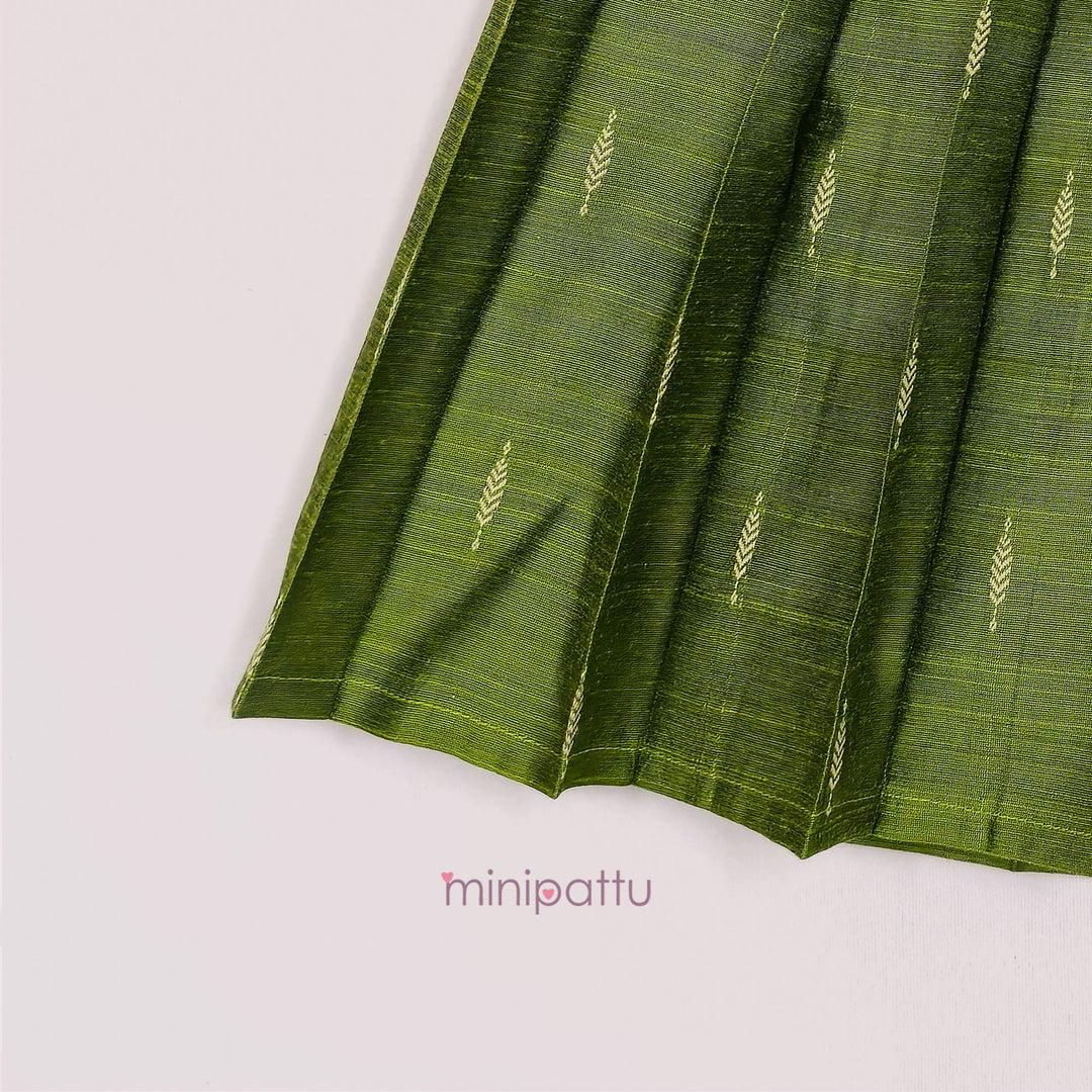 Kashvi - Maroon Green Frock Minipattu