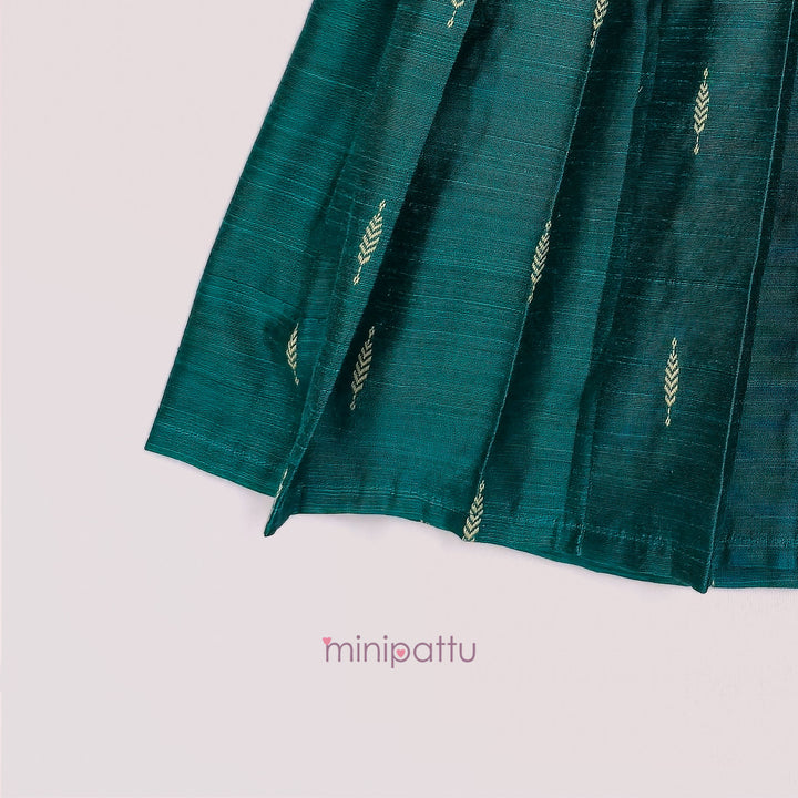 Kashvi - Yellow Teal Frock Minipattu