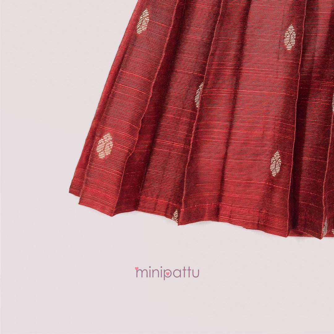 Kashvi - Violet Rust Frock Minipattu