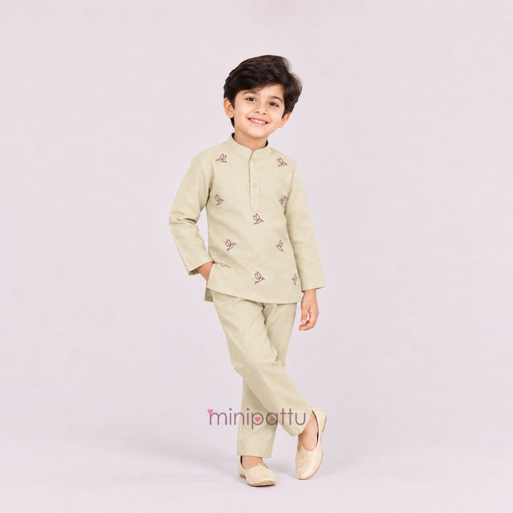 Anish - Halfwhite Kurta & Pant set