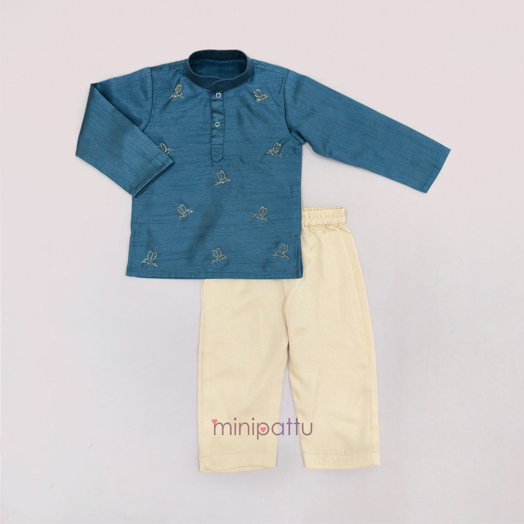 Anish - Teal Blue Kurta & Pant set