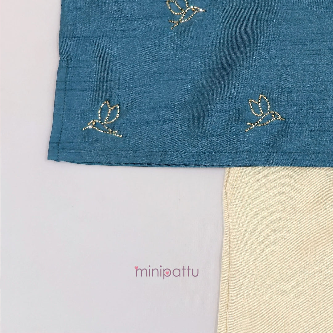 Anish - Teal Blue Kurta & Pant set