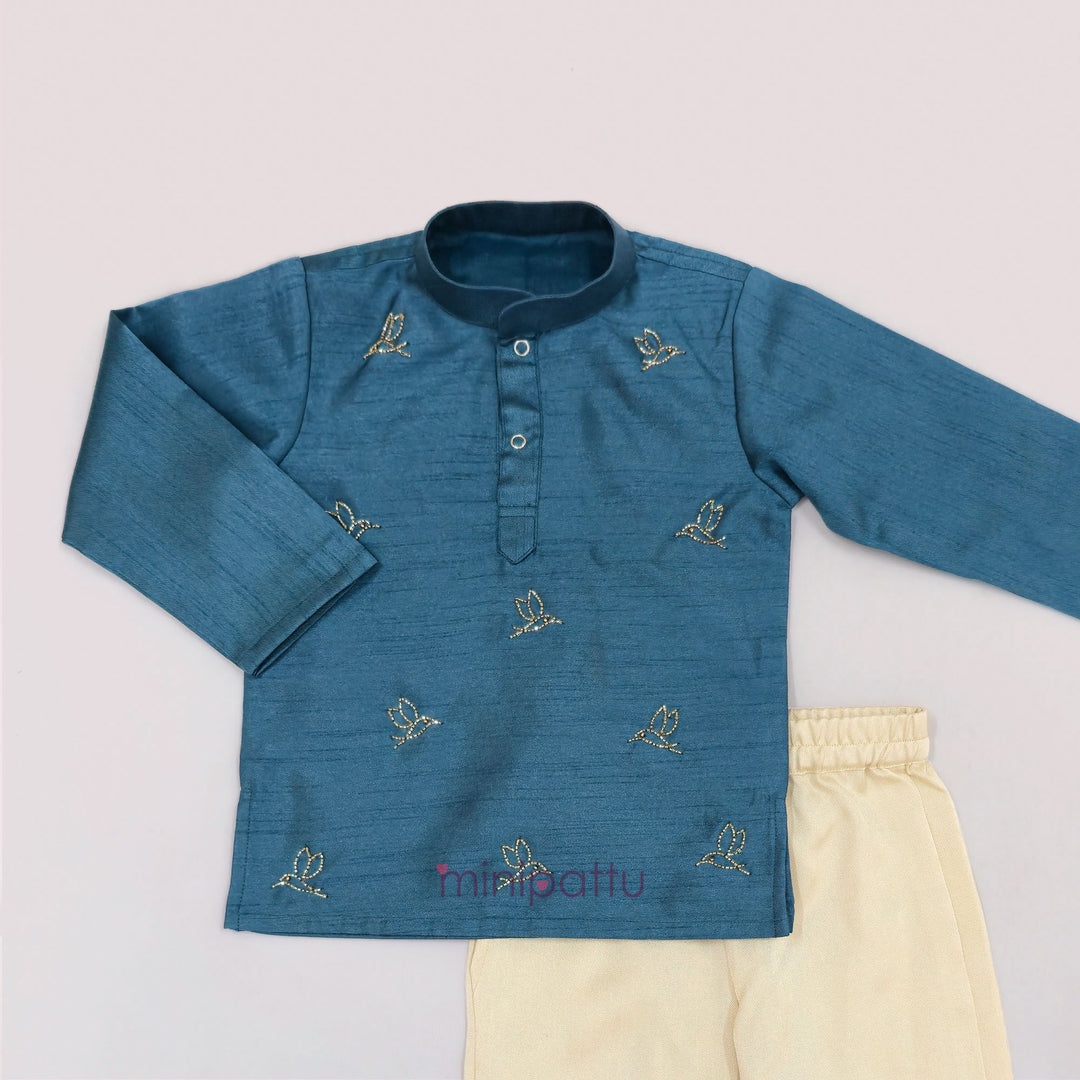 Anish - Teal Blue Kurta & Pant set