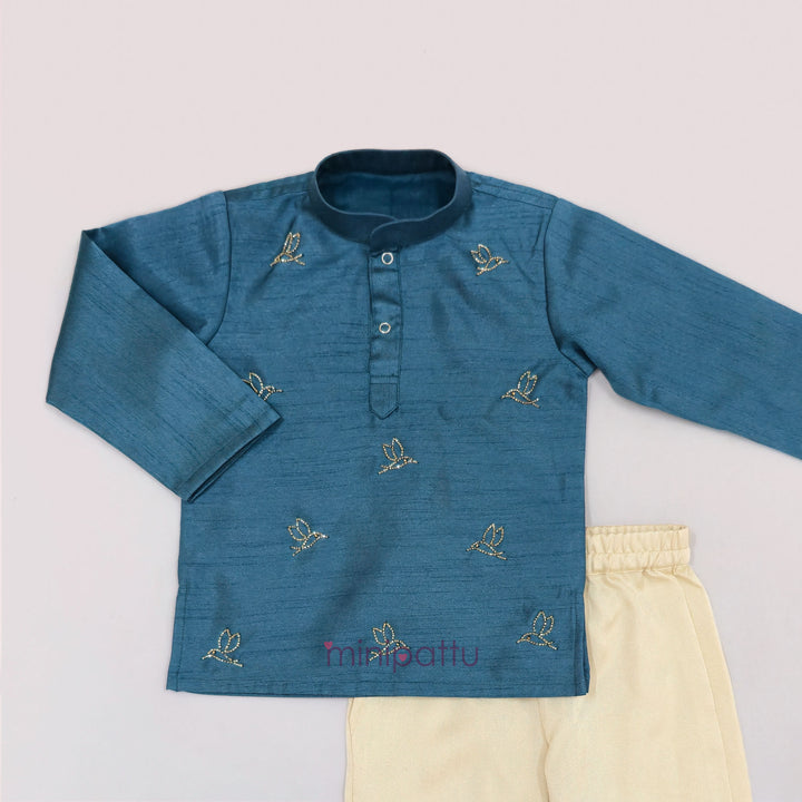 Anish - Teal Blue Kurta & Pant set