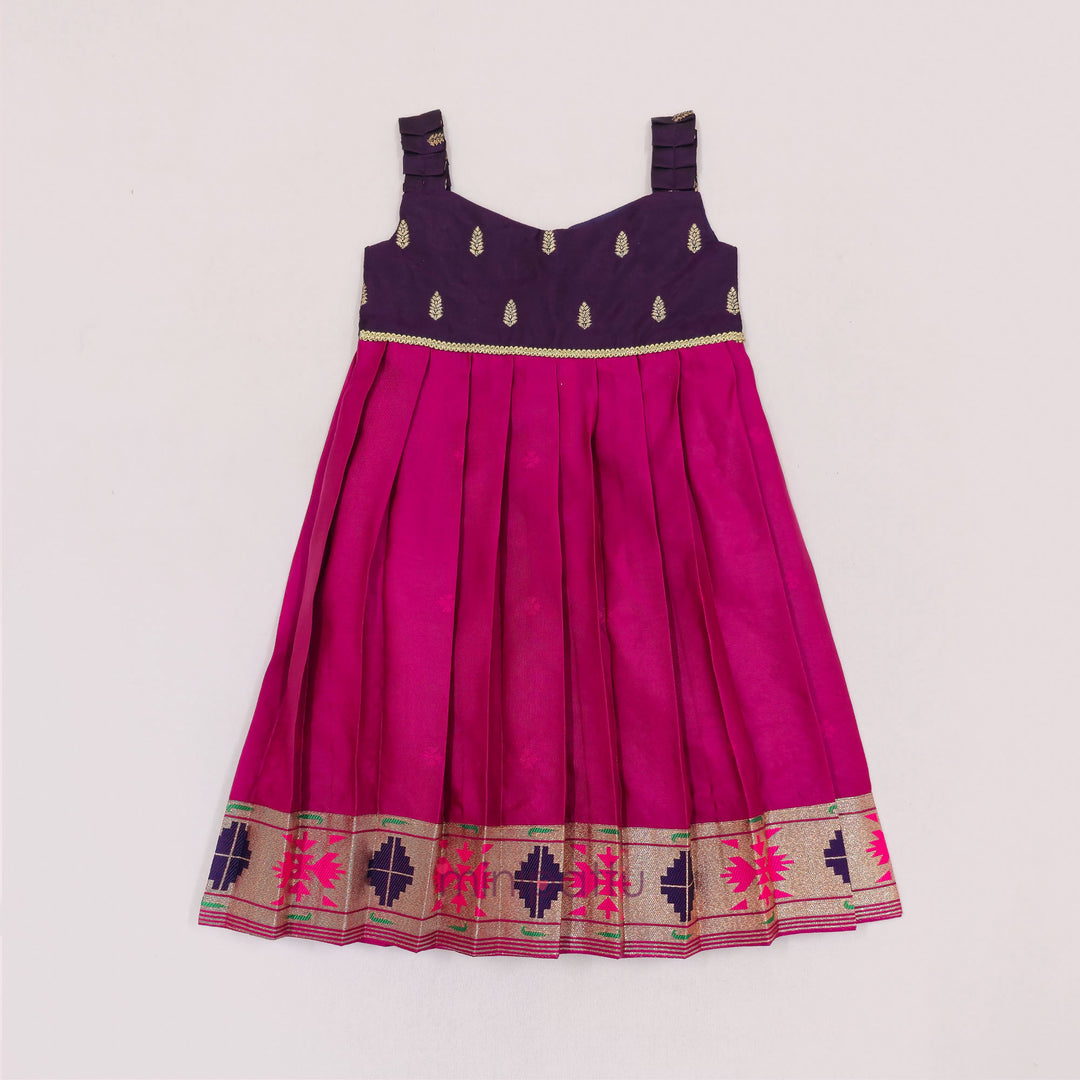 Viha - Purple Pink Frock Minipattu