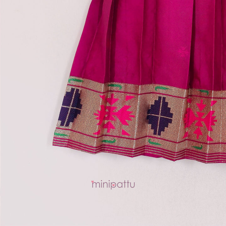 Viha - Purple Pink Frock Minipattu