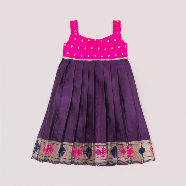 Viha - Pink Purple Frock Minipattu