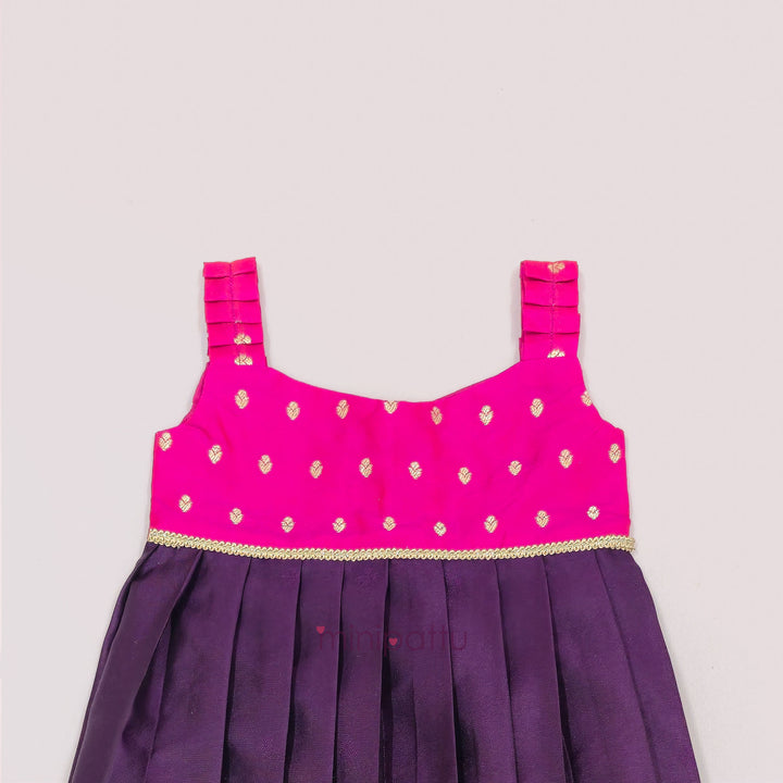 Viha - Pink Purple Frock Minipattu