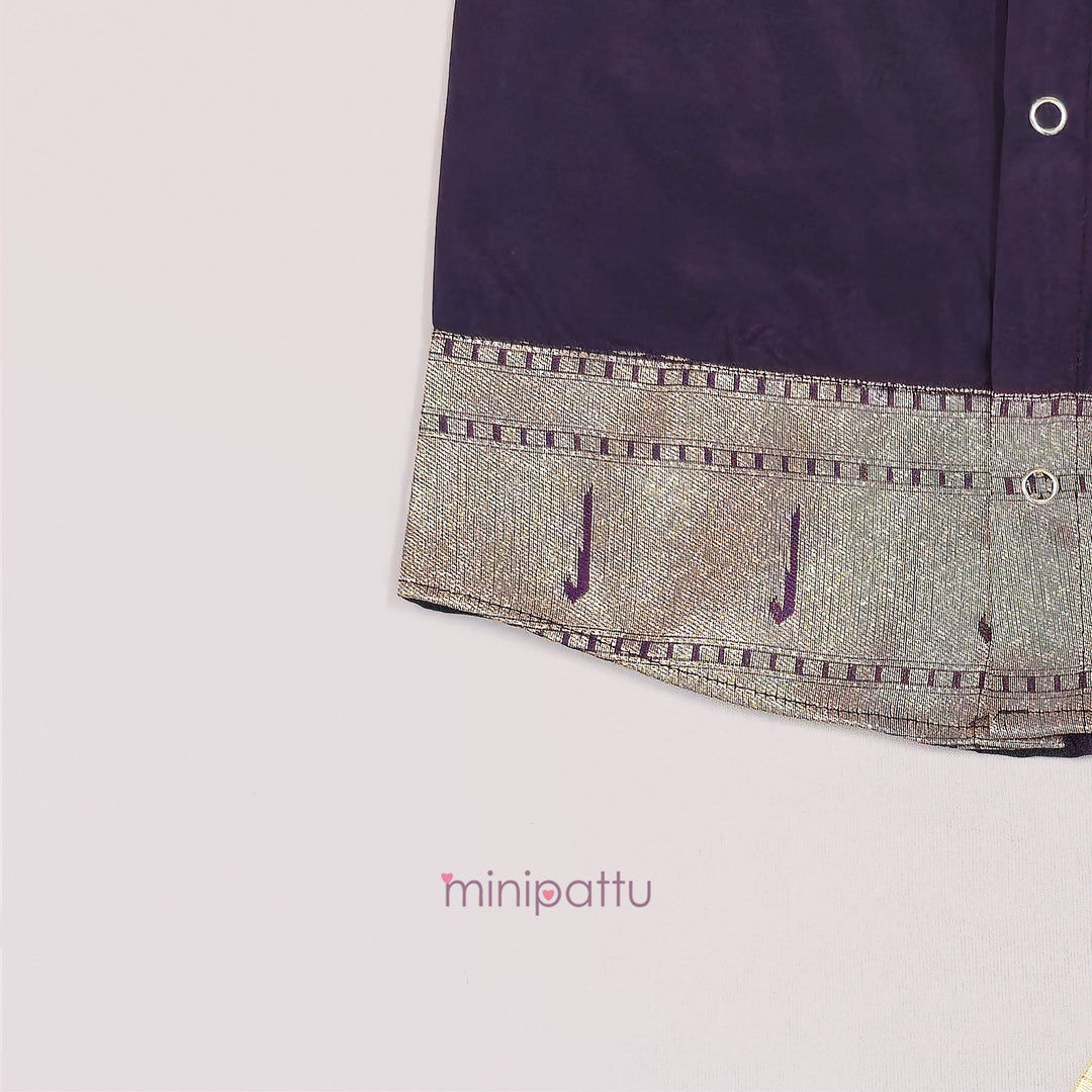 Niroop -  Purple & Veshti Set