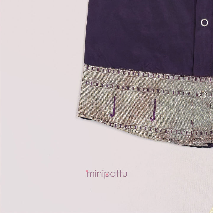 Niroop -  Purple & Veshti Set