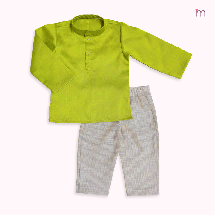 Sharvin - Green Floral Sherwani set