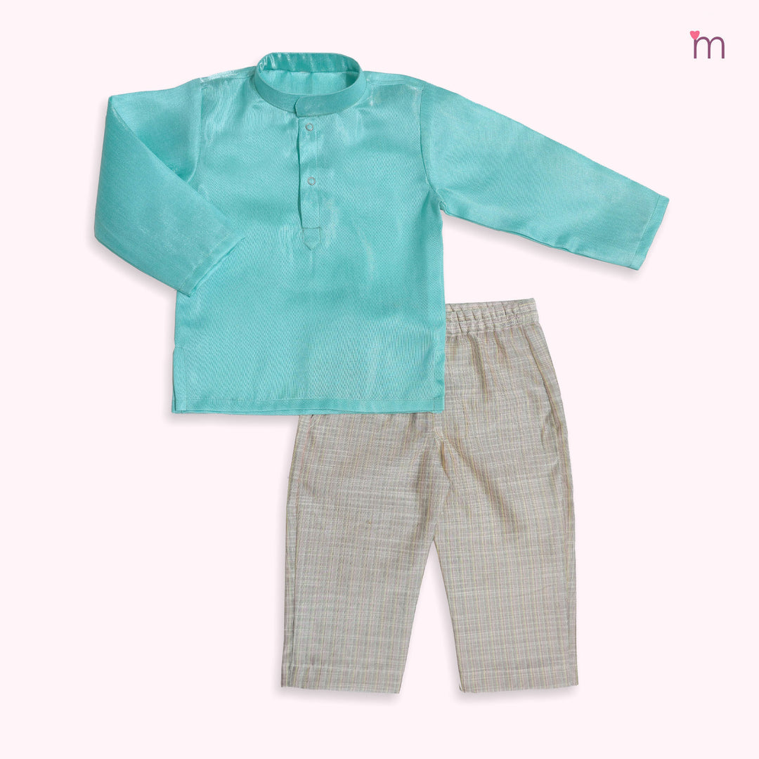Sharvin - Blue Ice-cream Sherwani set