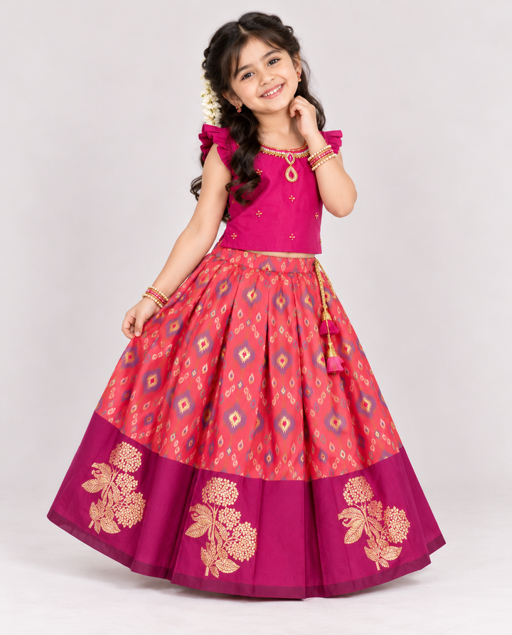 Vaishnavi - Pink Designer Minipattu