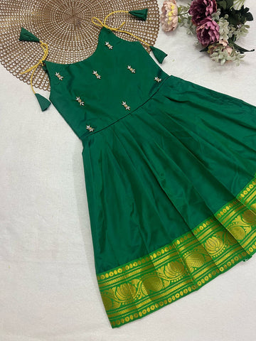 Tejas - Green Butta Frock
