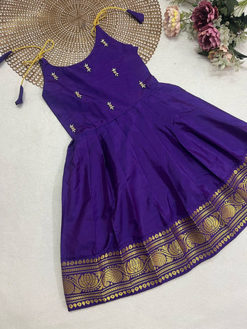 Tejas - Voilet Butta Frock